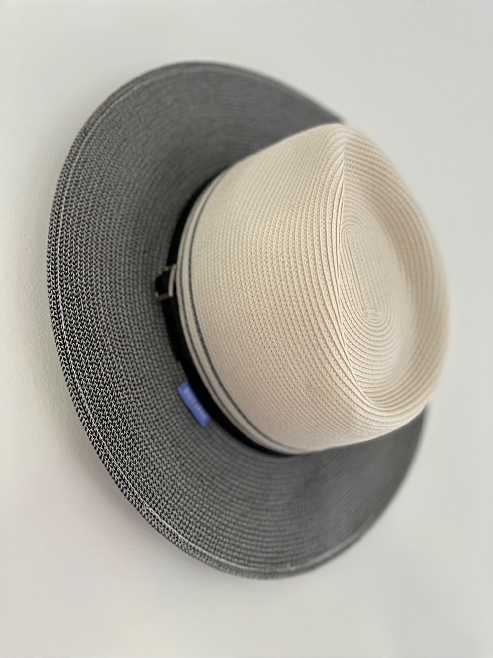 Wallaroo Hat Company Kristy Packable Fedora in Black/Ivory UPF50+ Sun Protection